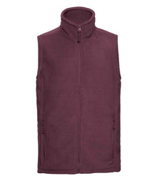 Russell Athletic Outdoor Fleece Gilet 872M - Burgundy