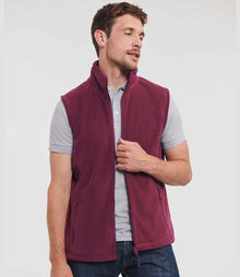 Russell Athletic Outdoor Fleece Gilet 872M - 872M Burgundy Model