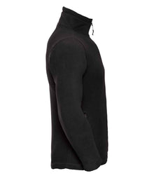 Russell Athletic Zip Neck Outdoor Fleece 874M - 874M Black Side