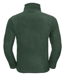 Russell Athletic Zip Neck Outdoor Fleece 874M - 874M Bottle Green Back