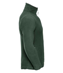 Russell Athletic Zip Neck Outdoor Fleece 874M - 874M Bottle Green Side