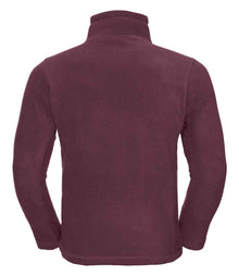 Russell Athletic Zip Neck Outdoor Fleece 874M - 874M Burgundy Back