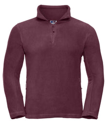 Russell Athletic Zip Neck Outdoor Fleece 874M - Burgundy