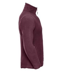 Russell Athletic Zip Neck Outdoor Fleece 874M - 874M Burgundy Side