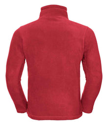 Russell Athletic Zip Neck Outdoor Fleece 874M - 874M Classic Red Back