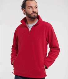 Russell Athletic Zip Neck Outdoor Fleece 874M - 874M Classic Red Model