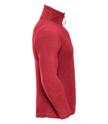 Russell Athletic Zip Neck Outdoor Fleece 874M - 874M Classic Red Side