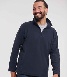 Russell Athletic Zip Neck Outdoor Fleece 874M - 874M French Navy Model