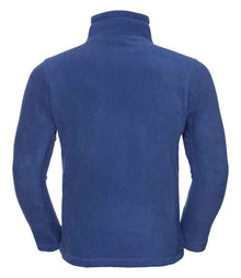 Russell Athletic Zip Neck Outdoor Fleece 874M - 874M Royal Blue Back