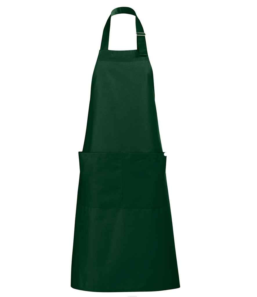 SOL'S Gala Long Bib Apron 88010 - Bottle Green
