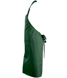 SOL'S Gala Long Bib Apron 88010 - 88010 Bottle Green Side