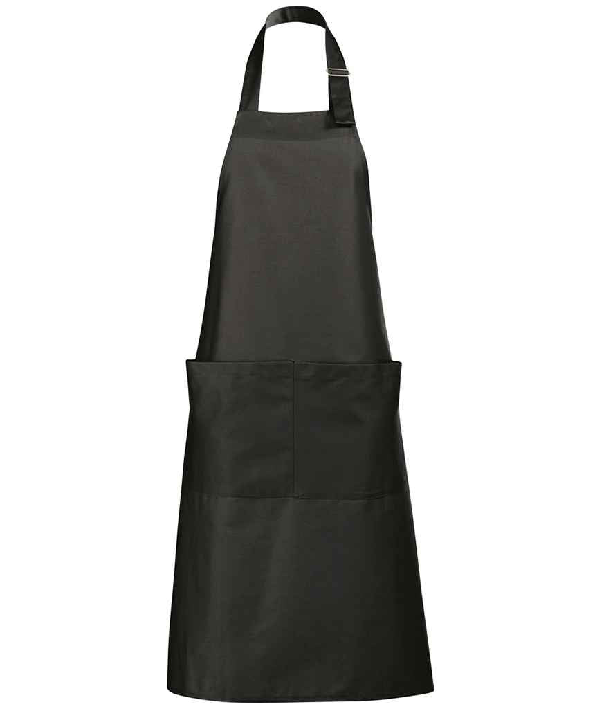SOL'S Gala Long Bib Apron 88010 - Dark Grey