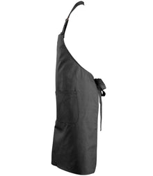SOL'S Gala Long Bib Apron 88010 - 88010 Dark Grey Side