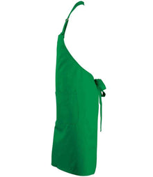 SOL'S Gala Long Bib Apron 88010 - 88010 Kelly Green Side