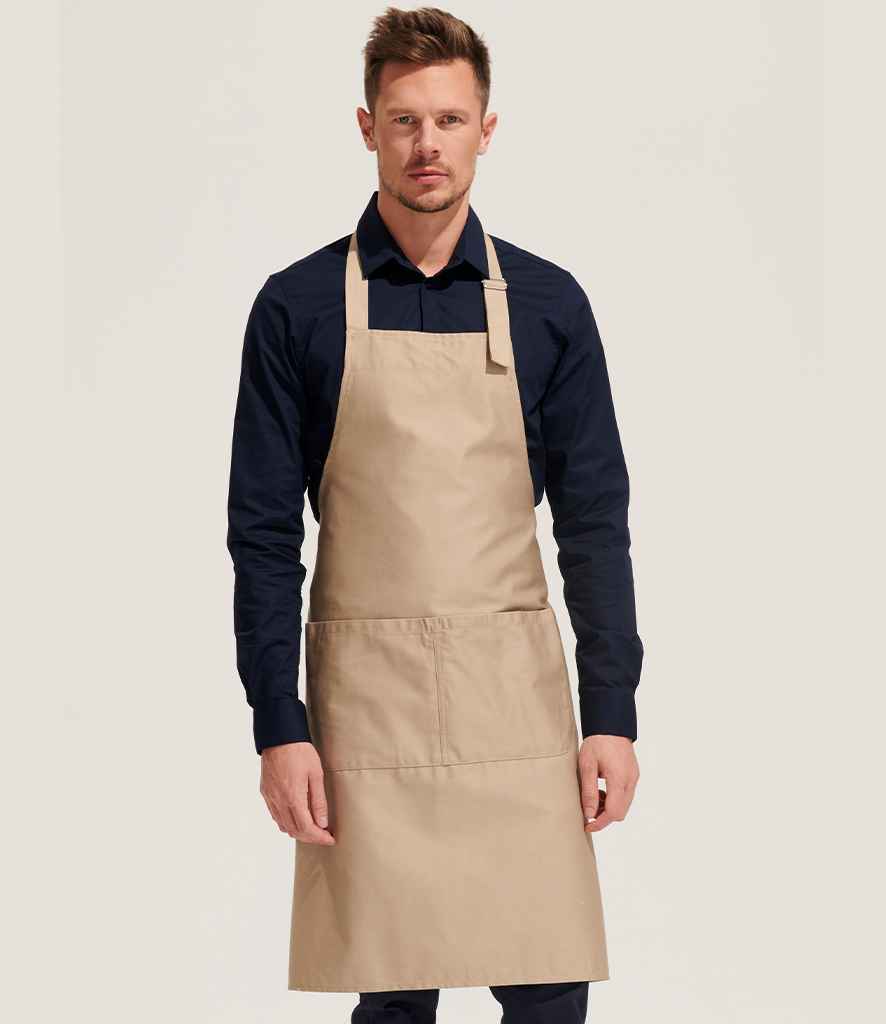 SOL'S Gala Long Bib Apron 88010 - 88010 Rope Model