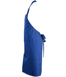 SOL'S Gala Long Bib Apron 88010 - 88010 Royal Blue Side