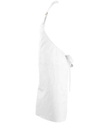 SOL'S Gala Long Bib Apron 88010 - 88010 White Side