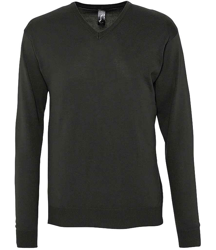 SOL'S Galaxy Cotton Acrylic V Neck Sweater 90000 - Black