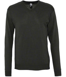SOL'S Galaxy Cotton Acrylic V Neck Sweater 90000 - Black