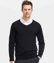 SOL'S Galaxy Cotton Acrylic V Neck Sweater 90000 - 90000 Black Model