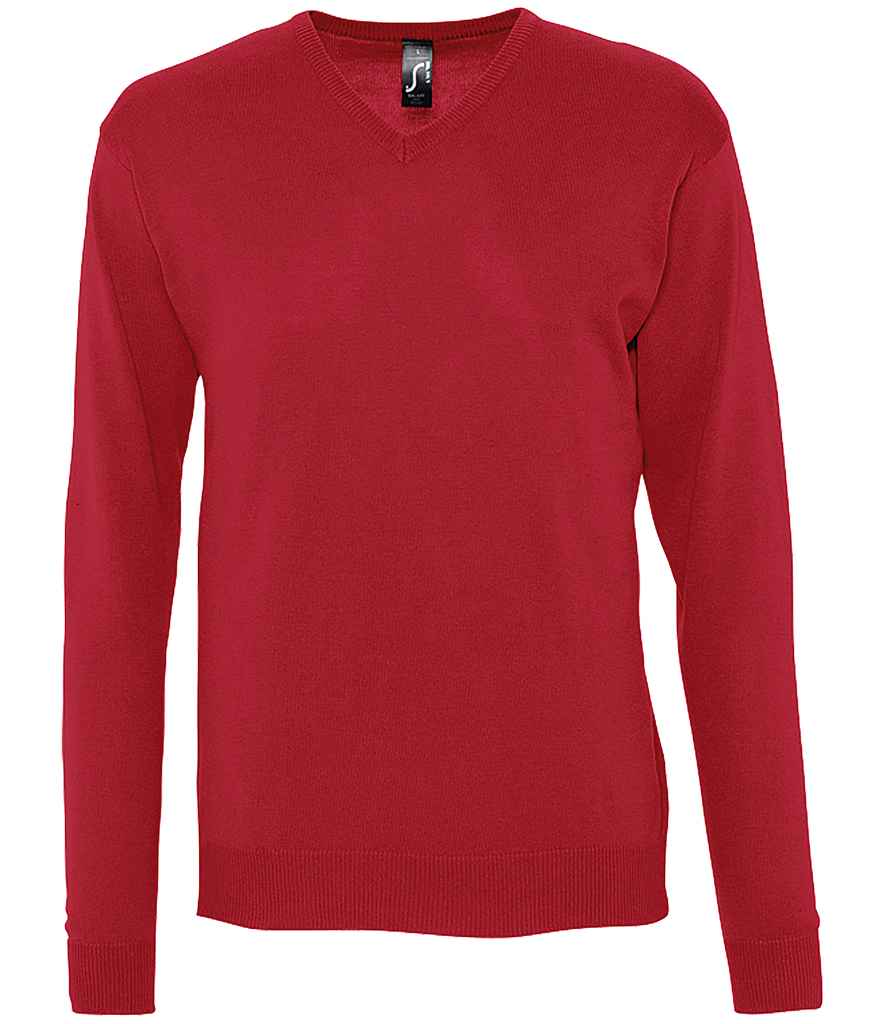 SOL'S Galaxy Cotton Acrylic V Neck Sweater 90000 - Red