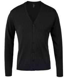 SOL'S Golden Cotton Acrylic V Neck Cardigan 90011 - Black