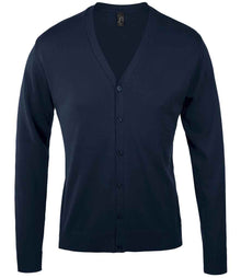 SOL'S Golden Cotton Acrylic V Neck Cardigan 90011 - Navy