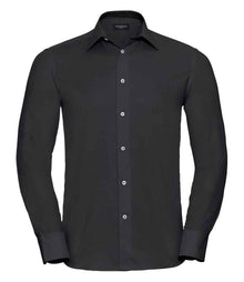Russell Athletic Collection Long Sleeve Tailored Oxford Shirt 922M - Black