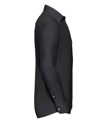 Russell Athletic Collection Long Sleeve Tailored Oxford Shirt 922M - 922M Black Side