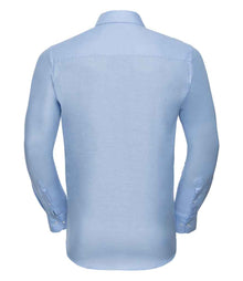 Russell Athletic Collection Long Sleeve Tailored Oxford Shirt 922M - 922M Oxford Blue Back