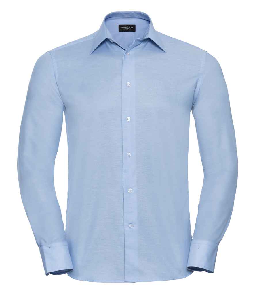 Russell Athletic Collection Long Sleeve Tailored Oxford Shirt 922M - Oxford Blue