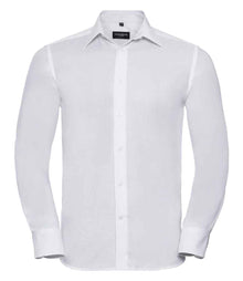 Russell Athletic Collection Long Sleeve Tailored Oxford Shirt 922M - White