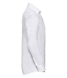 Russell Athletic Collection Long Sleeve Tailored Oxford Shirt 922M - 922M White Side