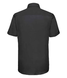 Russell Athletic Collection Short Sleeve Tailored Oxford Shirt 923M - 923M Black Back