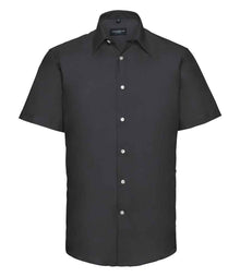 Russell Athletic Collection Short Sleeve Tailored Oxford Shirt 923M - Black