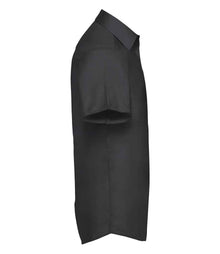 Russell Athletic Collection Short Sleeve Tailored Oxford Shirt 923M - 923M Black Side