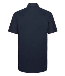 Russell Athletic Collection Short Sleeve Tailored Oxford Shirt 923M - 923M Bright Navy Back
