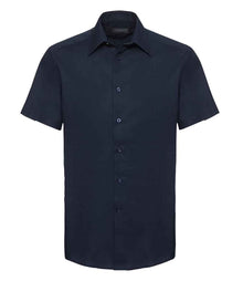Russell Athletic Collection Short Sleeve Tailored Oxford Shirt 923M - Bright Navy