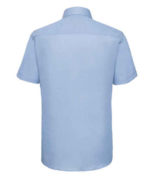 Russell Athletic Collection Short Sleeve Tailored Oxford Shirt 923M - 923M Oxford Blue Back