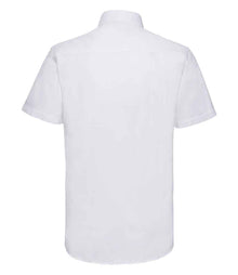 Russell Athletic Collection Short Sleeve Tailored Oxford Shirt 923M - 923M White Back