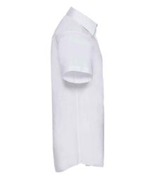 Russell Athletic Collection Short Sleeve Tailored Oxford Shirt 923M - 923M White Side
