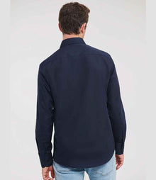 Russell Athletic Collection Long Sleeve Tailored Poplin Shirt 924M - 924M French Navy Model