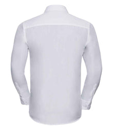 Russell Athletic Collection Long Sleeve Tailored Poplin Shirt 924M - 924M White Back
