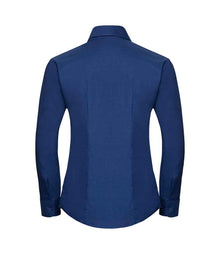 Russell Athletic Collection Ladies Long Sleeve Easy Care Oxford Shirt 932F - 932F Bright Royal Back
