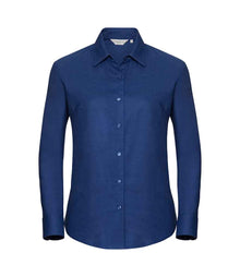 Russell Athletic Collection Ladies Long Sleeve Easy Care Oxford Shirt 932F - Bright Royal