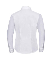 Russell Athletic Collection Ladies Long Sleeve Easy Care Oxford Shirt 932F - 932F White Back