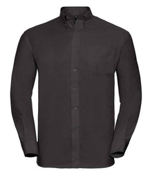 Russell Athletic Collection Long Sleeve Easy Care Oxford Shirt 932M - Black