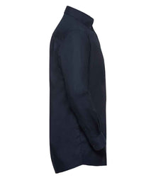 Russell Athletic Collection Long Sleeve Easy Care Oxford Shirt 932M - 932M Bright Navy Side
