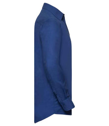Russell Athletic Collection Long Sleeve Easy Care Oxford Shirt 932M - 932M Bright Royal Side