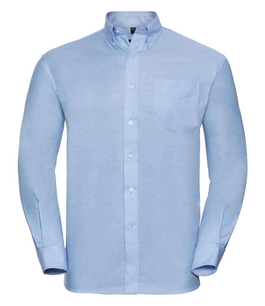 Russell Athletic Collection Long Sleeve Easy Care Oxford Shirt 932M - Oxford Blue